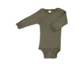 Long-sleeved bodysuit - 100% wool-silk - Engel Natur