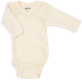 Wrap-around bodysuit long sleeve - 100% wool-silk - Engel Natur