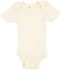 Kurzarmbody - 100% Wolle-Seide - Engel Natur