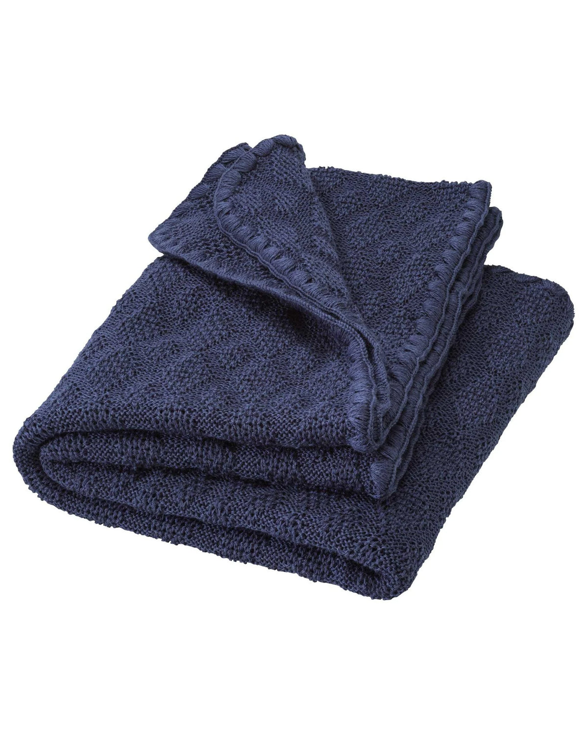 Disana merinowollen deken blauw