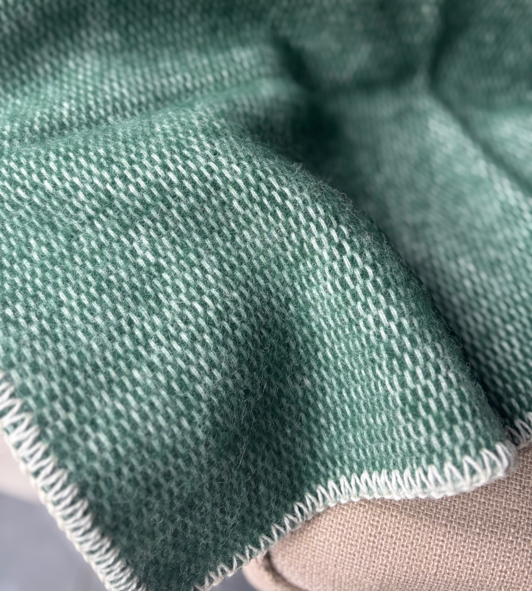 Wiegdeken wol - Groen