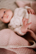 Wiegdeken wol - Roze